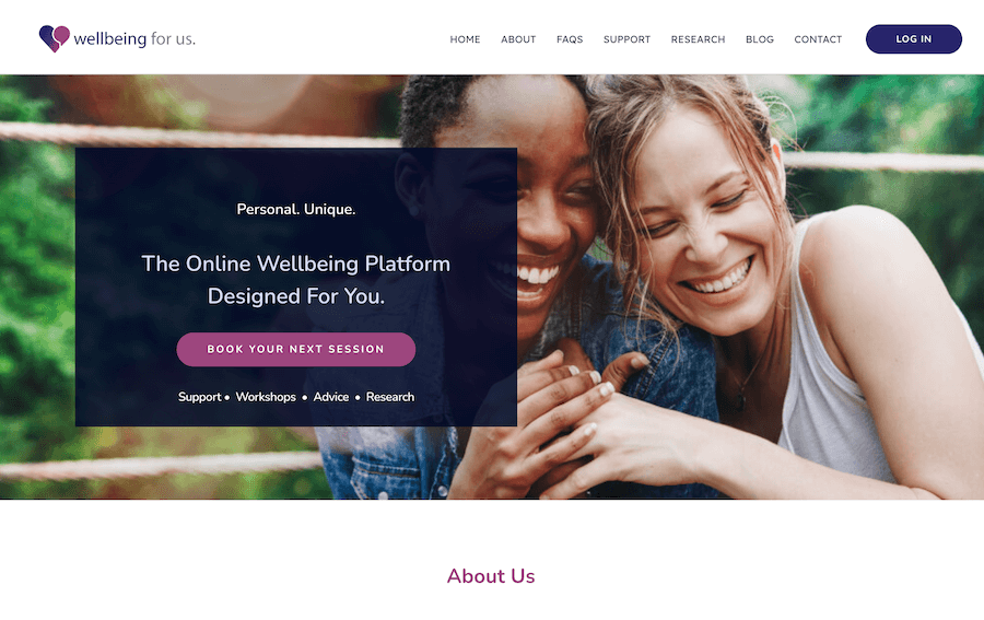 Beautiful Therapy website