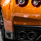 Orange Nissan sports car